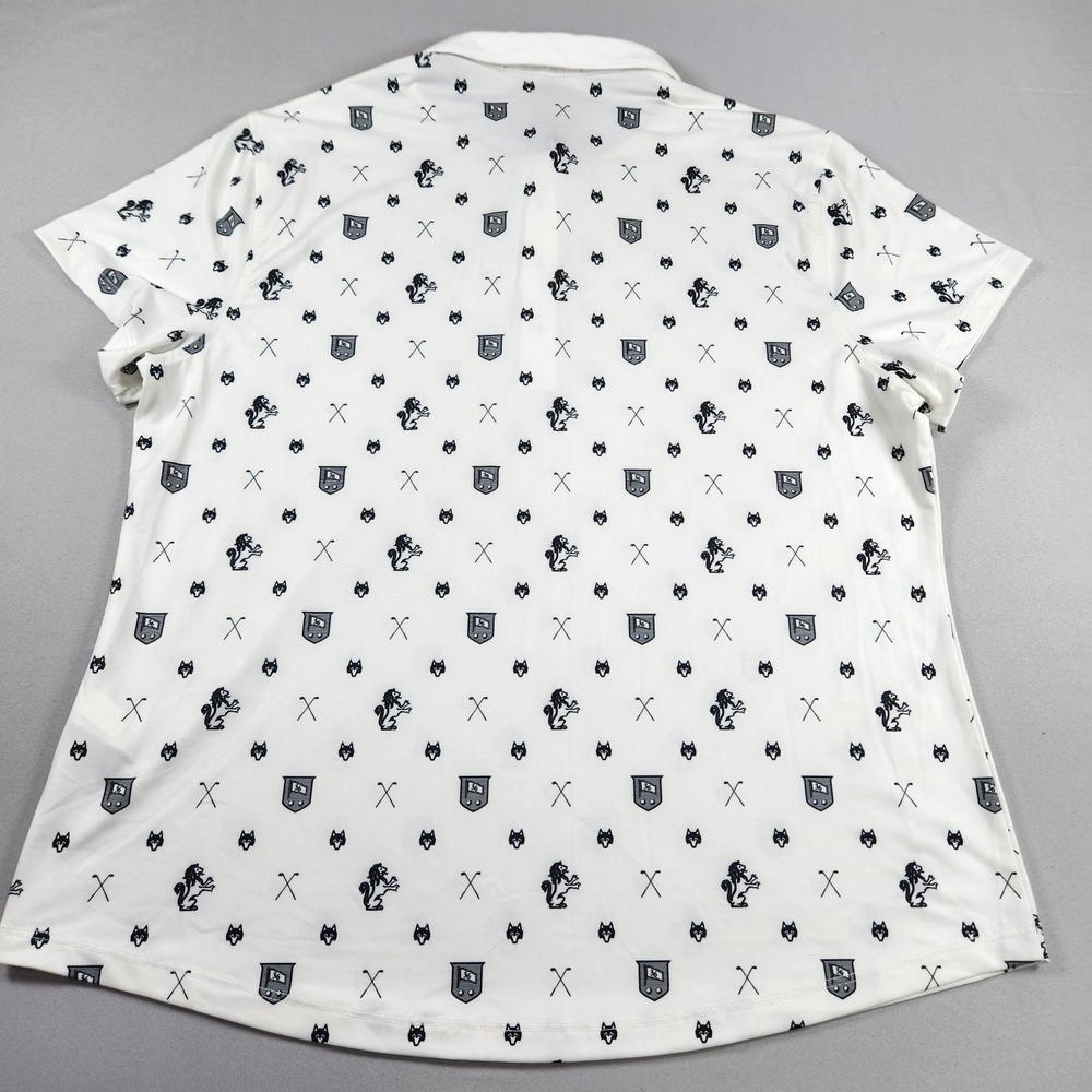 Greyson Womens Golf Polo Size XL All Over Print Performance Stretch New - Picture 8 of 9